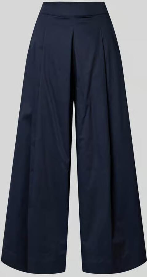 Christian Berg Woman wide fit stoffen broek met bandplooien - Foto 2