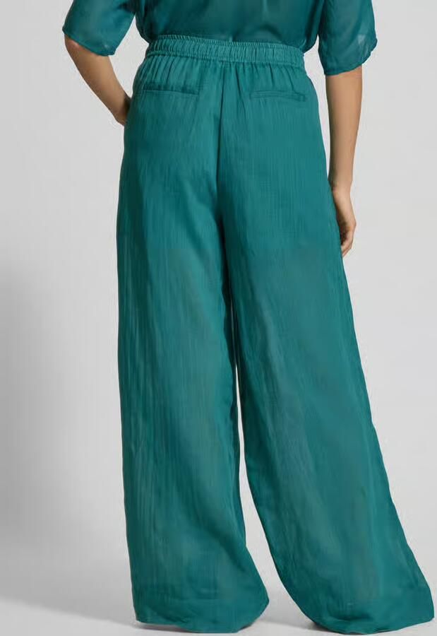 Christian Berg Woman Wide fit stoffen broek met elastische band