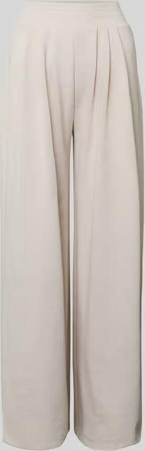 Christian Berg Woman Wide fit stoffen broek met platte plooien
