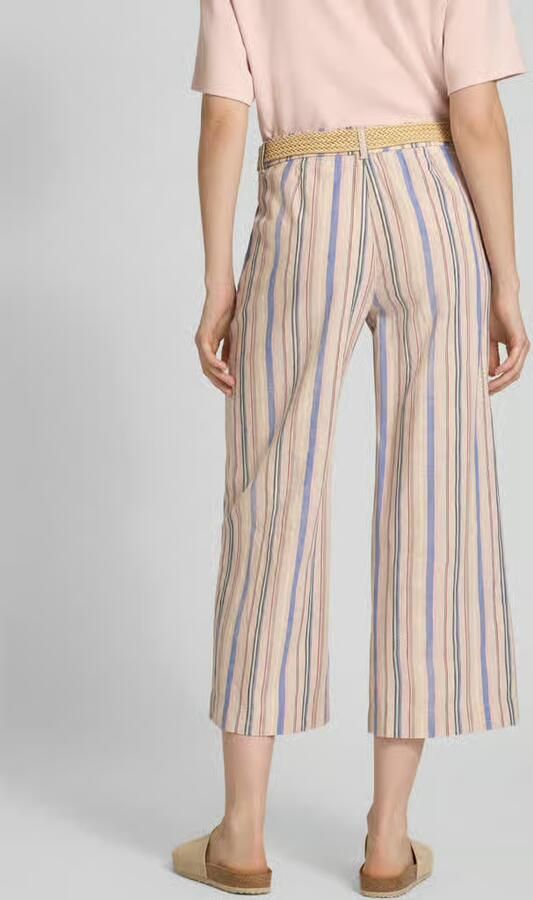 Christian Berg Woman wide fit stoffen broek van linnenmix - Foto 2