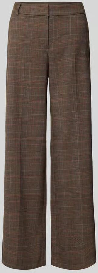 Christian Berg Woman wide leg broek met rasterruit