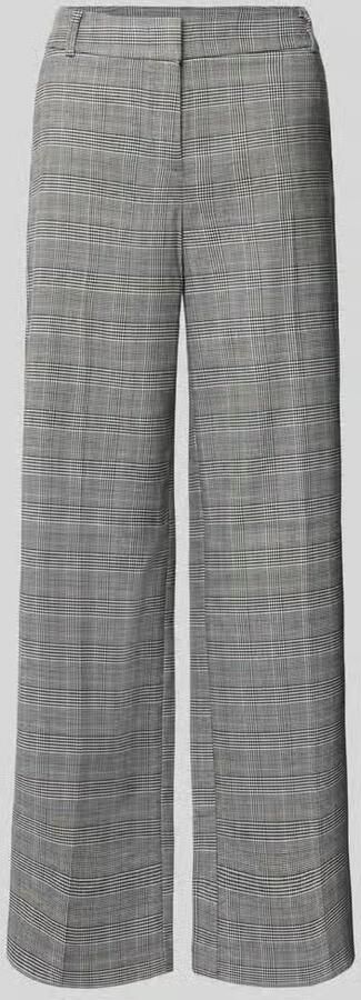 Christian Berg Woman wide leg broek met rasterruit