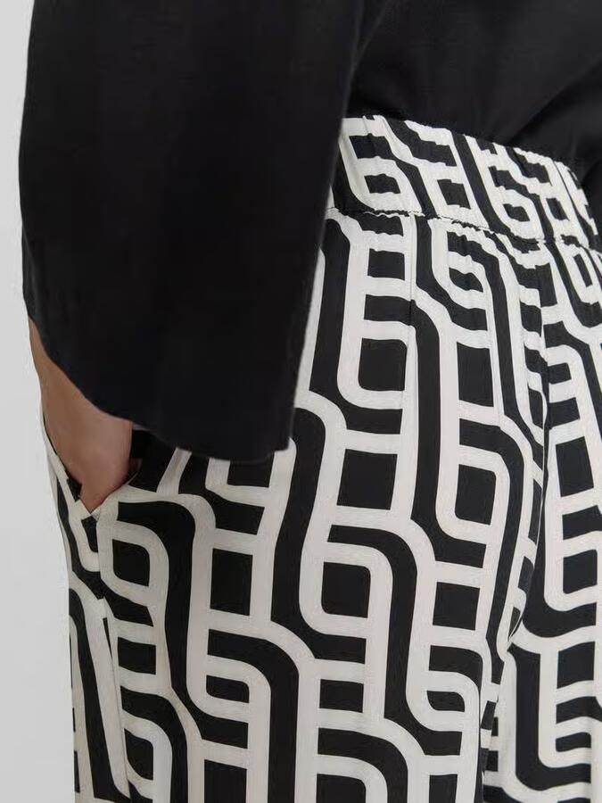 Christian Berg Woman wide leg broek van viscose met steekzakken - Foto 2