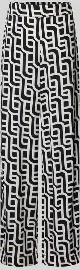 Christian Berg Woman wide leg broek van viscose met steekzakken - Foto 3