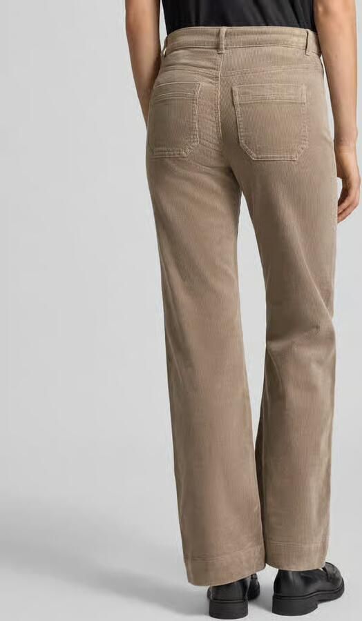 Christian Berg Woman Wide leg corduory broek met achterzakken - Foto 3