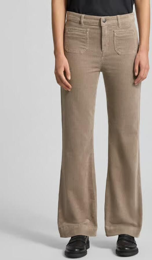 Christian Berg Woman Wide leg corduory broek met achterzakken - Foto 2