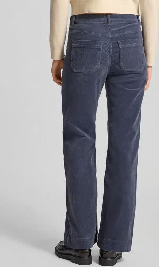 Christian Berg Woman Wide leg corduory broek met achterzakken