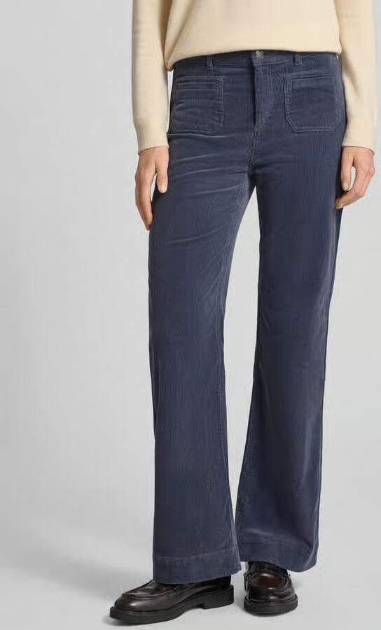 Christian Berg Woman Wide leg corduory broek met achterzakken - Foto 2
