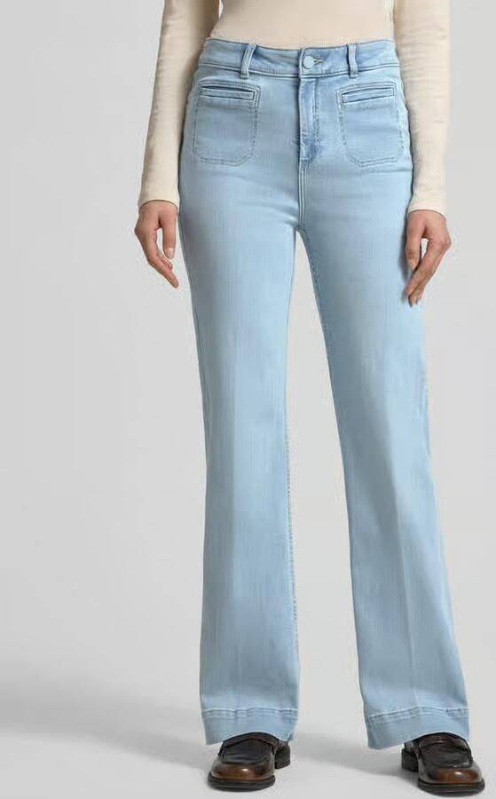 Christian Berg Woman Wide leg jeans met steekzakken - Foto 2