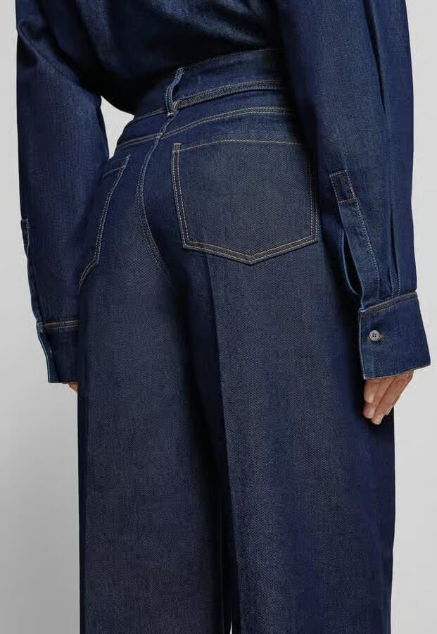 Christian Berg Woman Wide leg jeans met strikceintuur - Foto 2