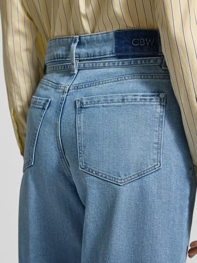 Christian Berg Woman Wide leg jeans met strikceintuur - Foto 2