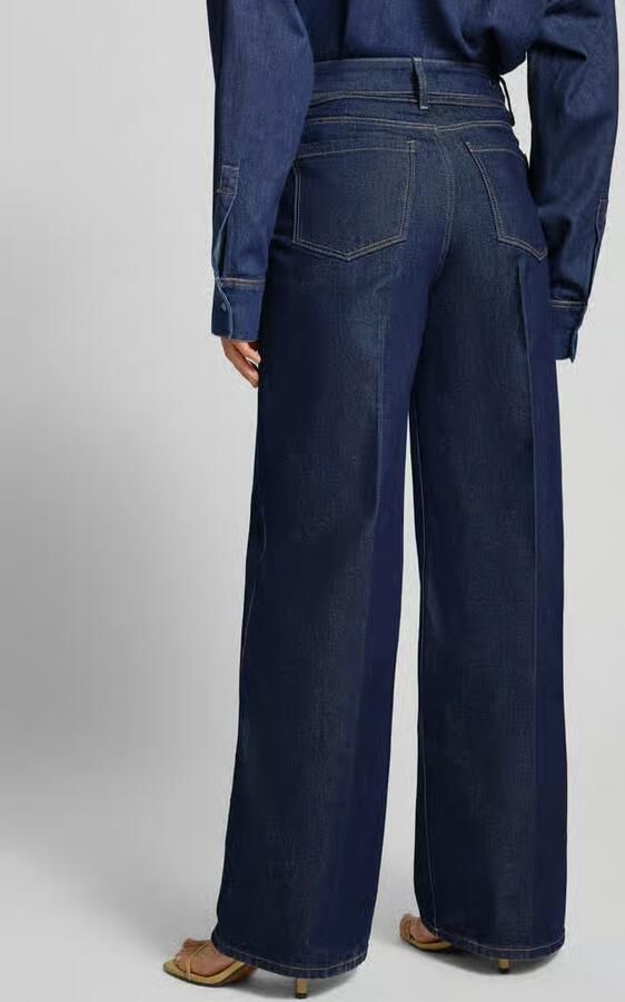 Christian Berg Woman Wide leg jeans met strikceintuur - Foto 3