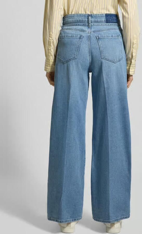 Christian Berg Woman Wide leg jeans met strikceintuur - Foto 3