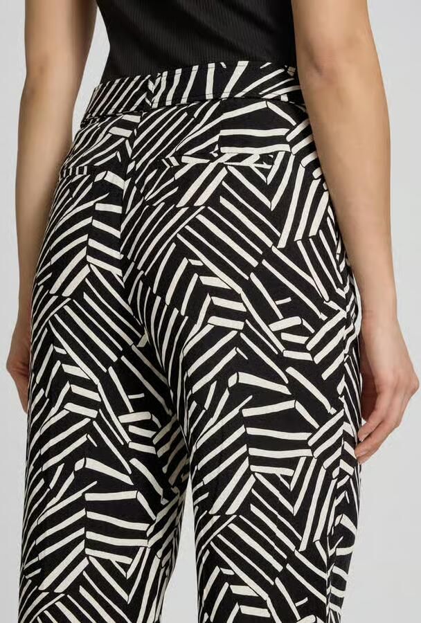 Christian Berg Woman Wide leg stoffen broek met riem