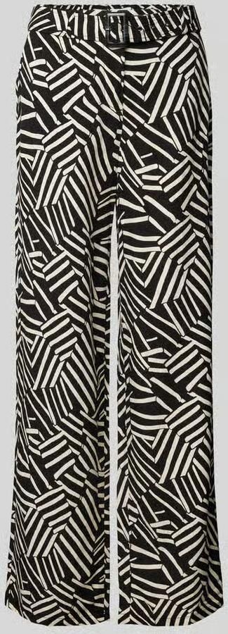 Christian Berg Woman Wide leg stoffen broek met riem - Foto 2