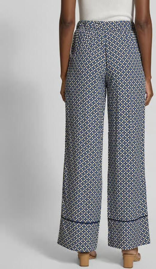 Christian Berg Woman Wide leg stoffen broek met steekzakken