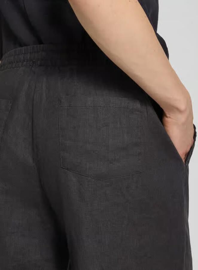 Christian Berg Woman Regular fit linnen broek met elastische band - Foto 2