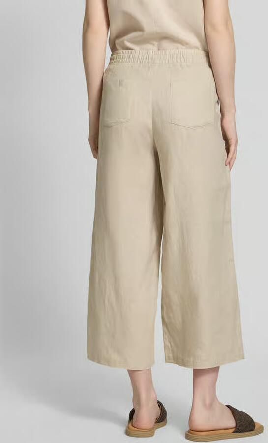 Christian Berg Woman Regular fit linnen broek met elastische band - Foto 3