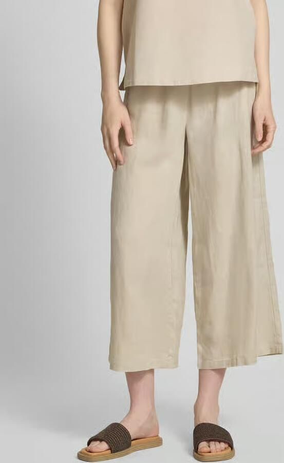 Christian Berg Woman Regular fit linnen broek met elastische band - Foto 2