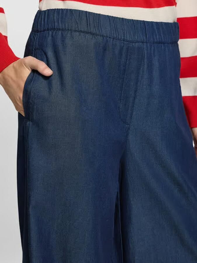 Christian Berg Woman Wide leg Tencel broek met elastische band - Foto 2
