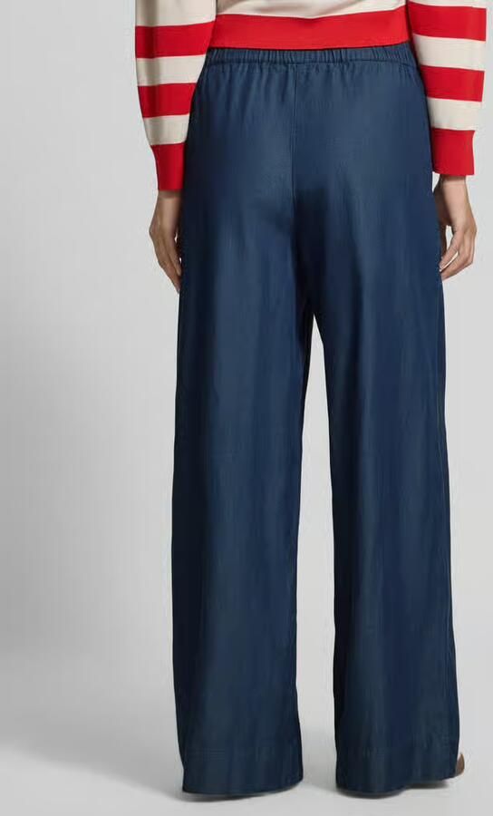 Christian Berg Woman Wide leg Tencel broek met elastische band