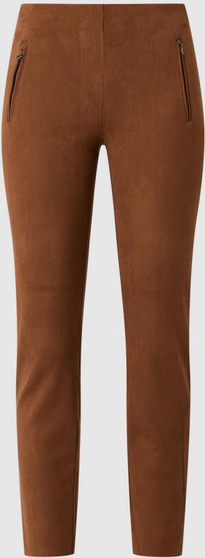 Christian Berg Woman Comfortbroek in suèdelook
