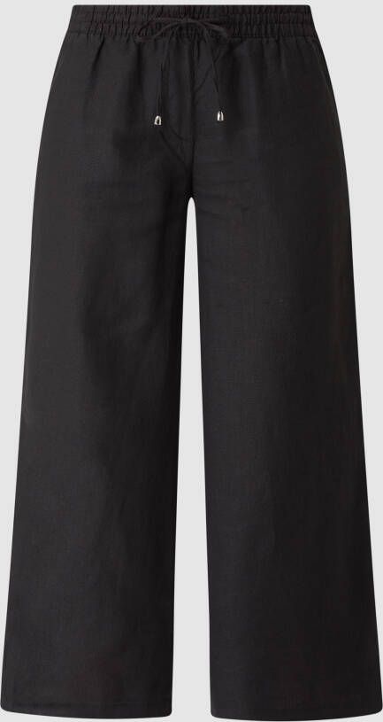 Christian Berg Woman Regular fit linnen broek met elastische band