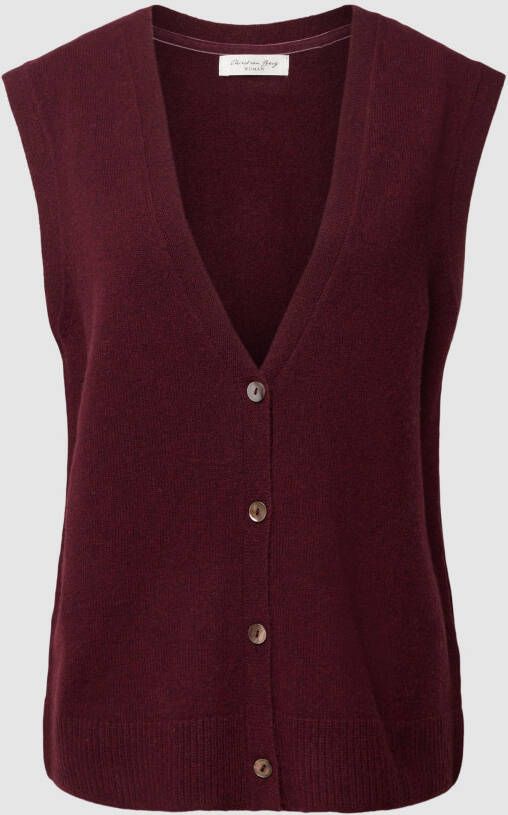 Christian Berg Woman Gilet in gebreide look