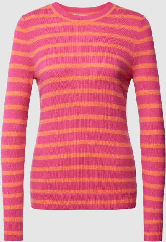 Christian Berg Woman Kasjmier pullover met streepmotief