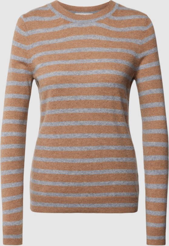 Christian Berg Woman Kasjmier pullover met streepmotief
