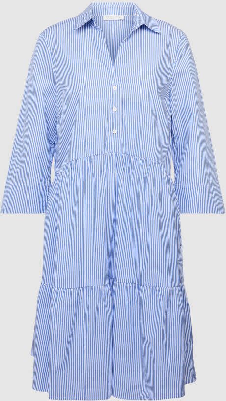 Christian Berg Woman Knielange jurk in laagjeslook