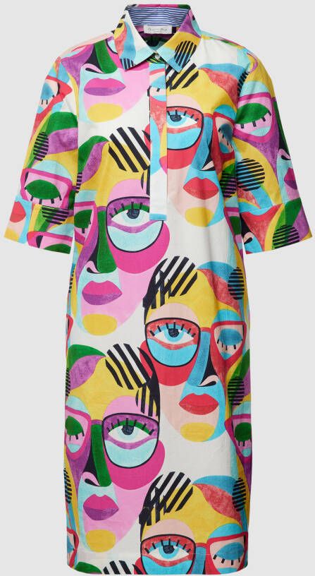 Christian Berg Woman Knielange jurk met all-over print