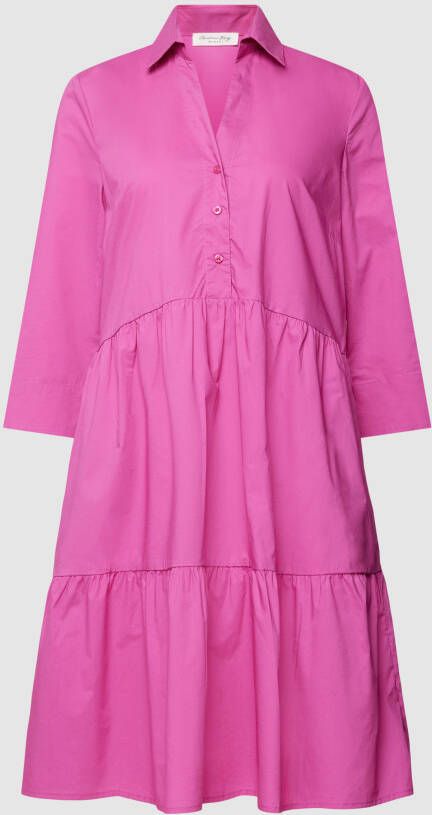 Christian Berg Woman Knielange jurk van puur katoen