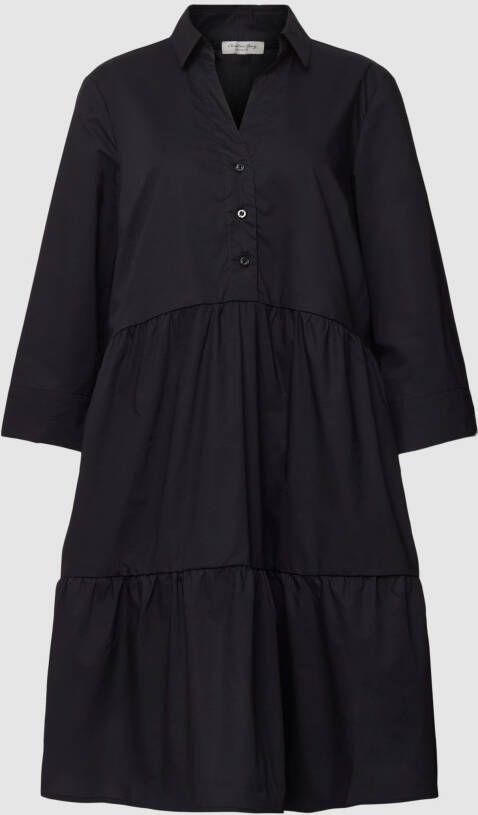 Christian Berg Woman Knielange jurk van puur katoen