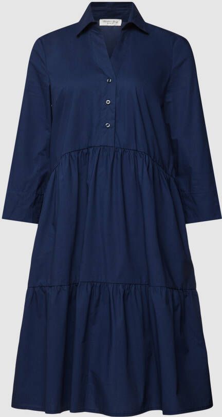 Christian Berg Woman Knielange jurk van puur katoen