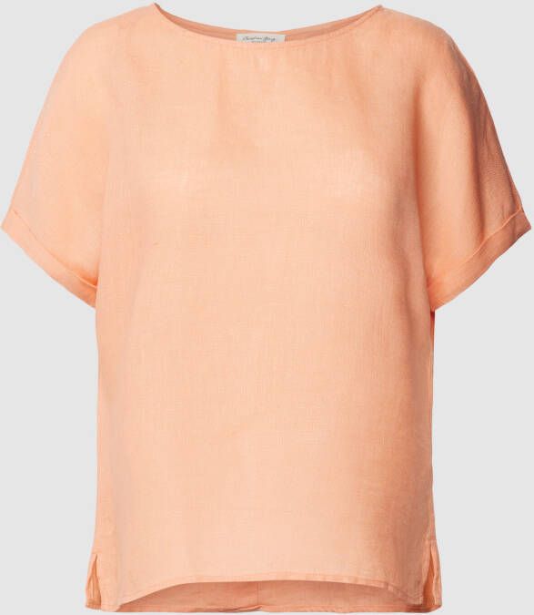 Christian Berg Woman Linnen blouse met boothals
