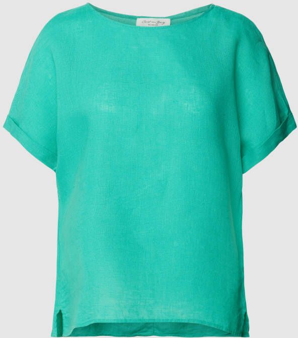 Christian Berg Woman Linnen blouse met boothals