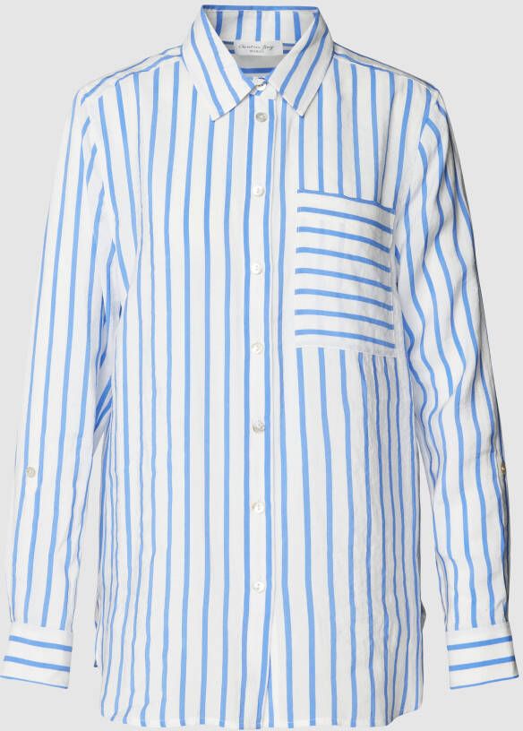 Christian Berg Woman Overhemdblouse met streepmotief