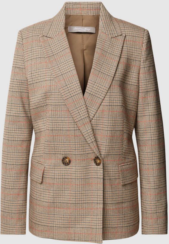 Christian Berg Woman Selection Blazer met pied-de-poule-motief