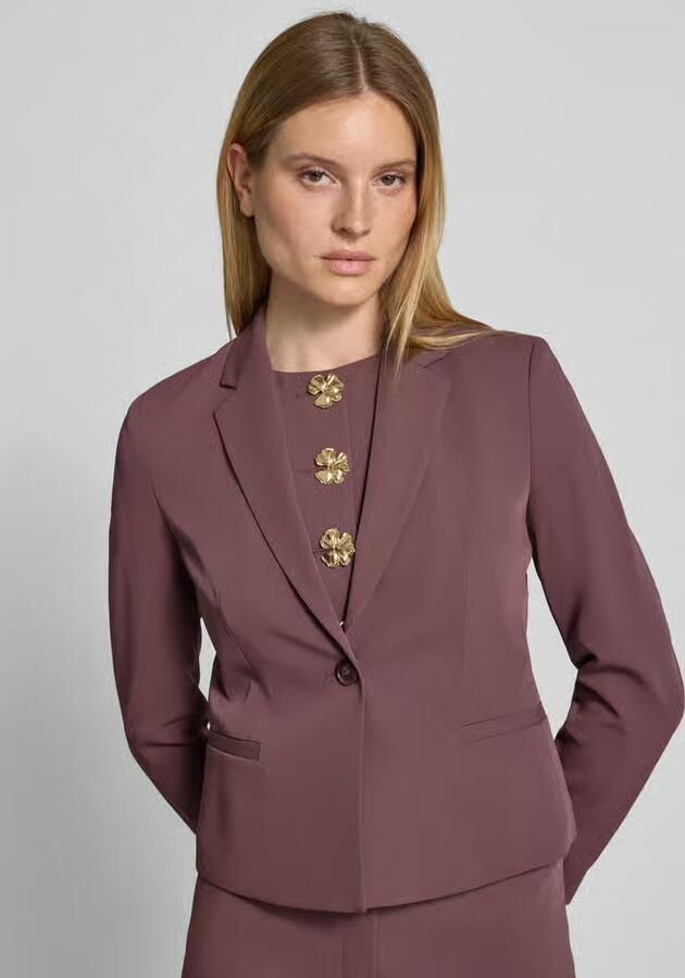 Christian Berg Woman Selection Blazer met aangezette strookzakken