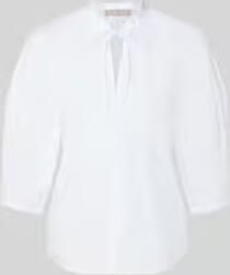 Christian Berg Woman Selection Blouse met serafino-hals en pofmouw