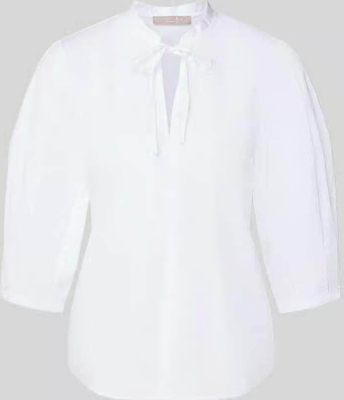 Christian Berg Woman Selection Blouse met serafino-hals en pofmouw - Foto 2