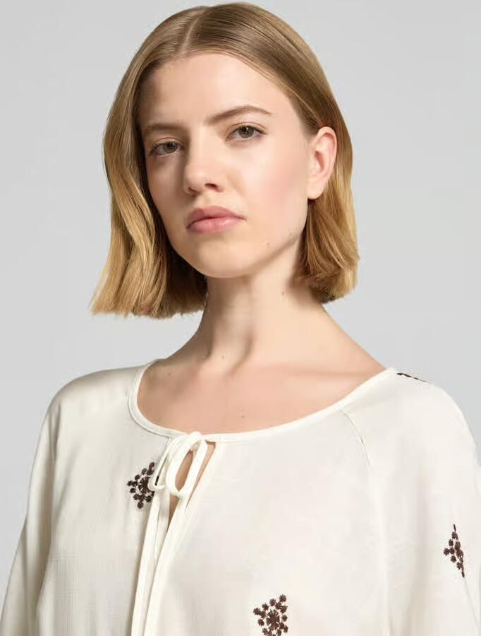 Christian Berg Woman Selection Blouse van viscosemix met 3 4-mouw