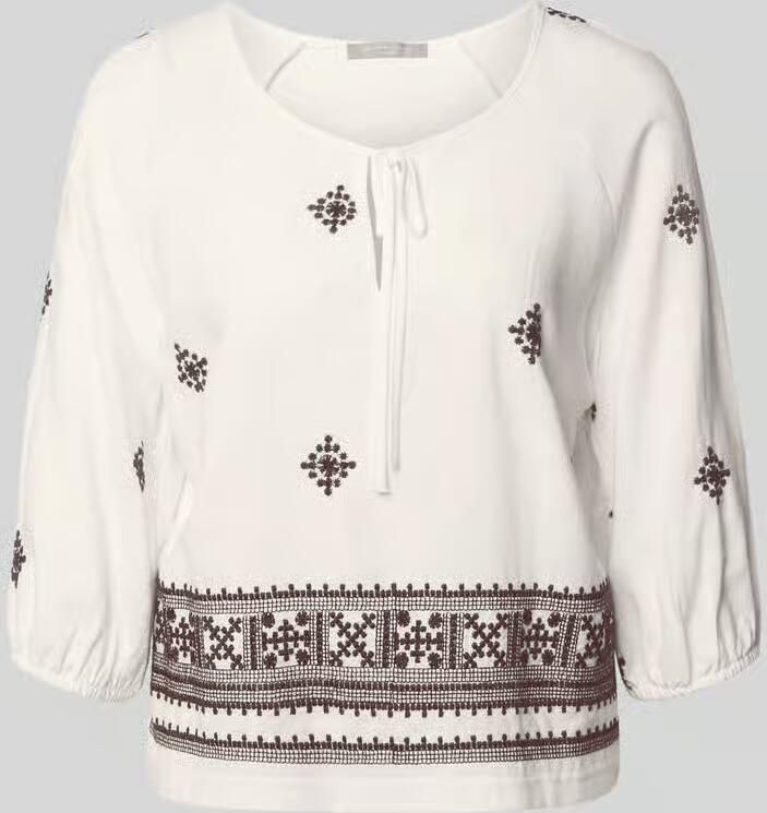 Christian Berg Woman Selection Blouse van viscosemix met 3 4-mouw - Foto 2