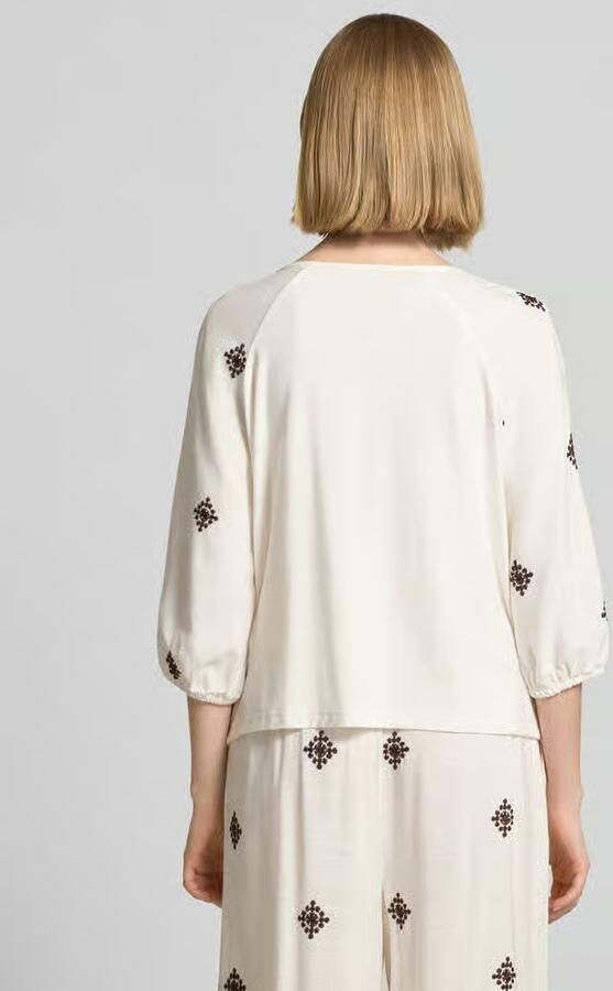 Christian Berg Woman Selection Blouse van viscosemix met 3 4-mouw