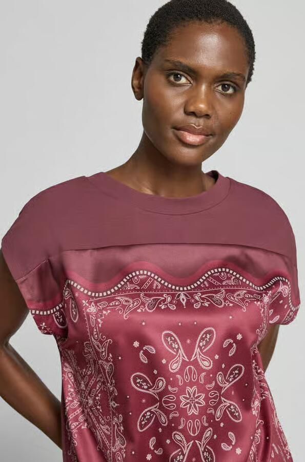 Christian Berg Woman Selection Blouseshirt met knoopdetail