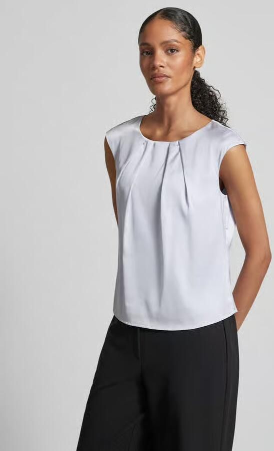 Christian Berg Woman Selection Blouseshirt met platte plooien - Foto 2