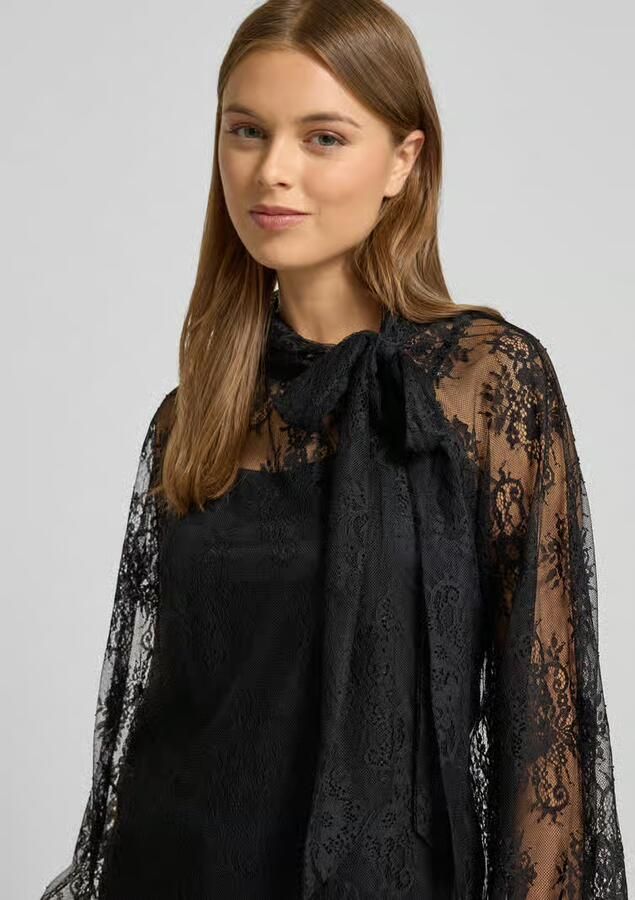 Christian Berg Woman Selection Blouseshirt met strikdetail
