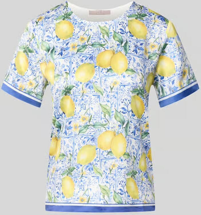 Christian Berg Woman Selection Blouseshirt van satijn in all-over look