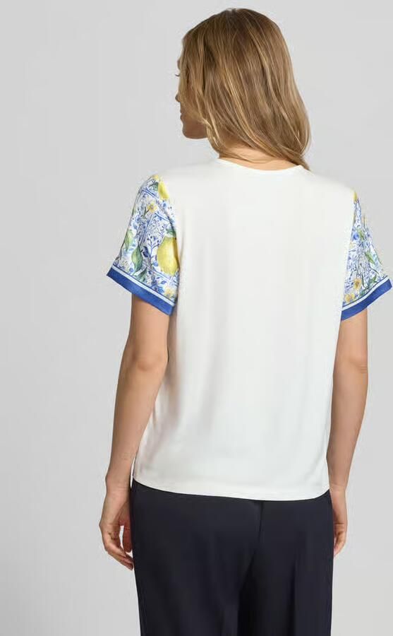 Christian Berg Woman Selection Blouseshirt van satijn in all-over look - Foto 3